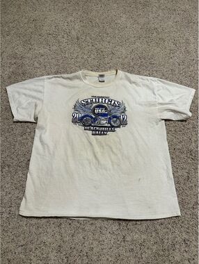 Gildan Heavy Cotton Sturgis 2012 Black Hills Rally T-Shirt XL